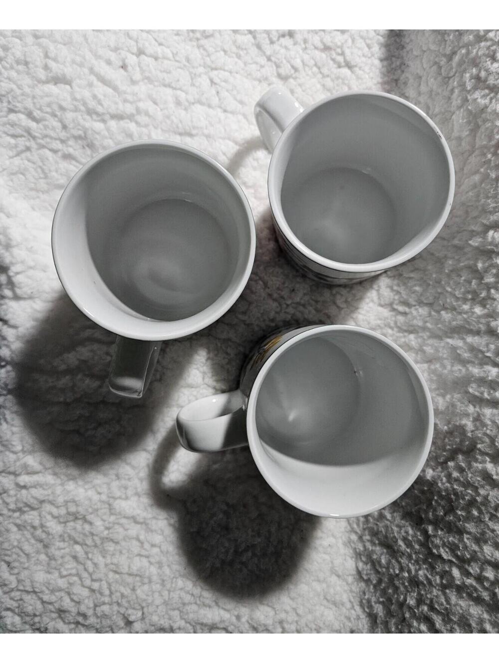 (Set of 3) National Wildlife Federation Humming Birds Coffee Mug Cup White 4.5" - Picture 10 of 12